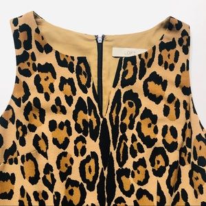 Ann Taylor LOFT Cheetah print sleeveless dress 8